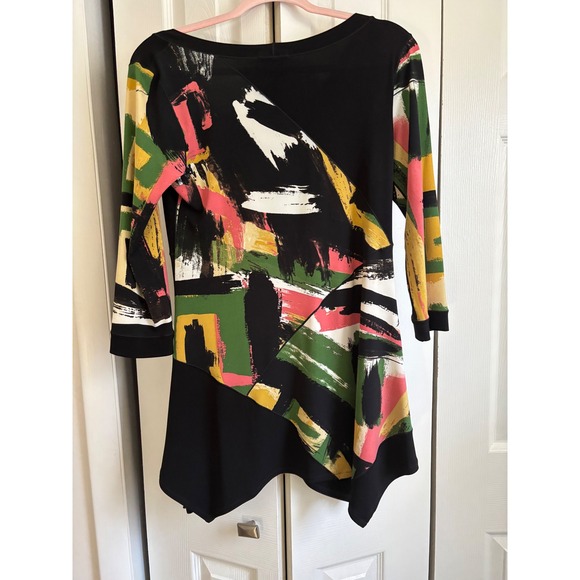 Eva Varro Bold Boho Print High-Low Tunic Top – Size Medium – NWT – MSRP $155 - Picture 5 of 5